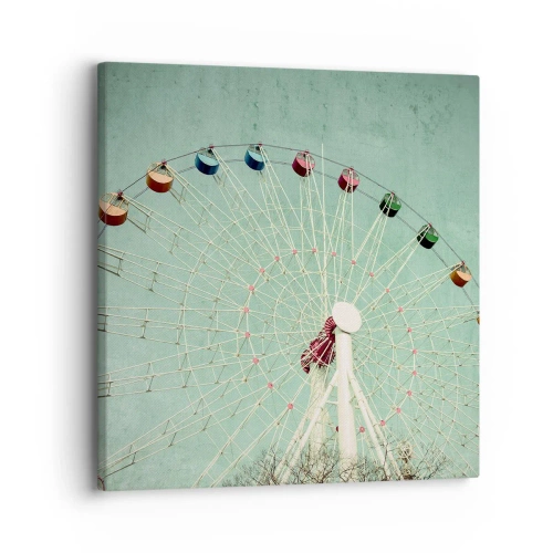 Quadro em tela - Diverte-te - 30x30 cm