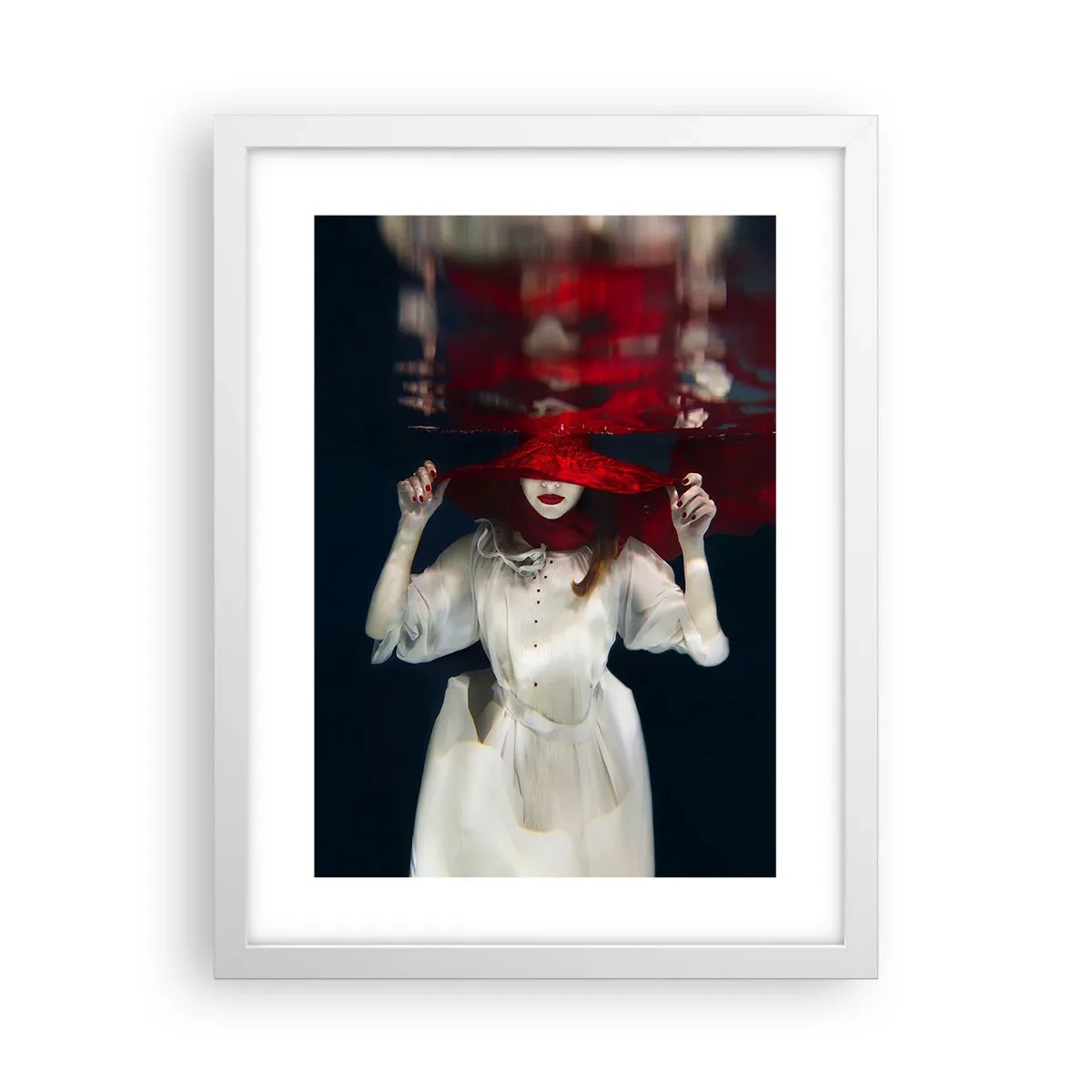 Pôster em moldura branca - Demônio do Pântano - 30x40 cm