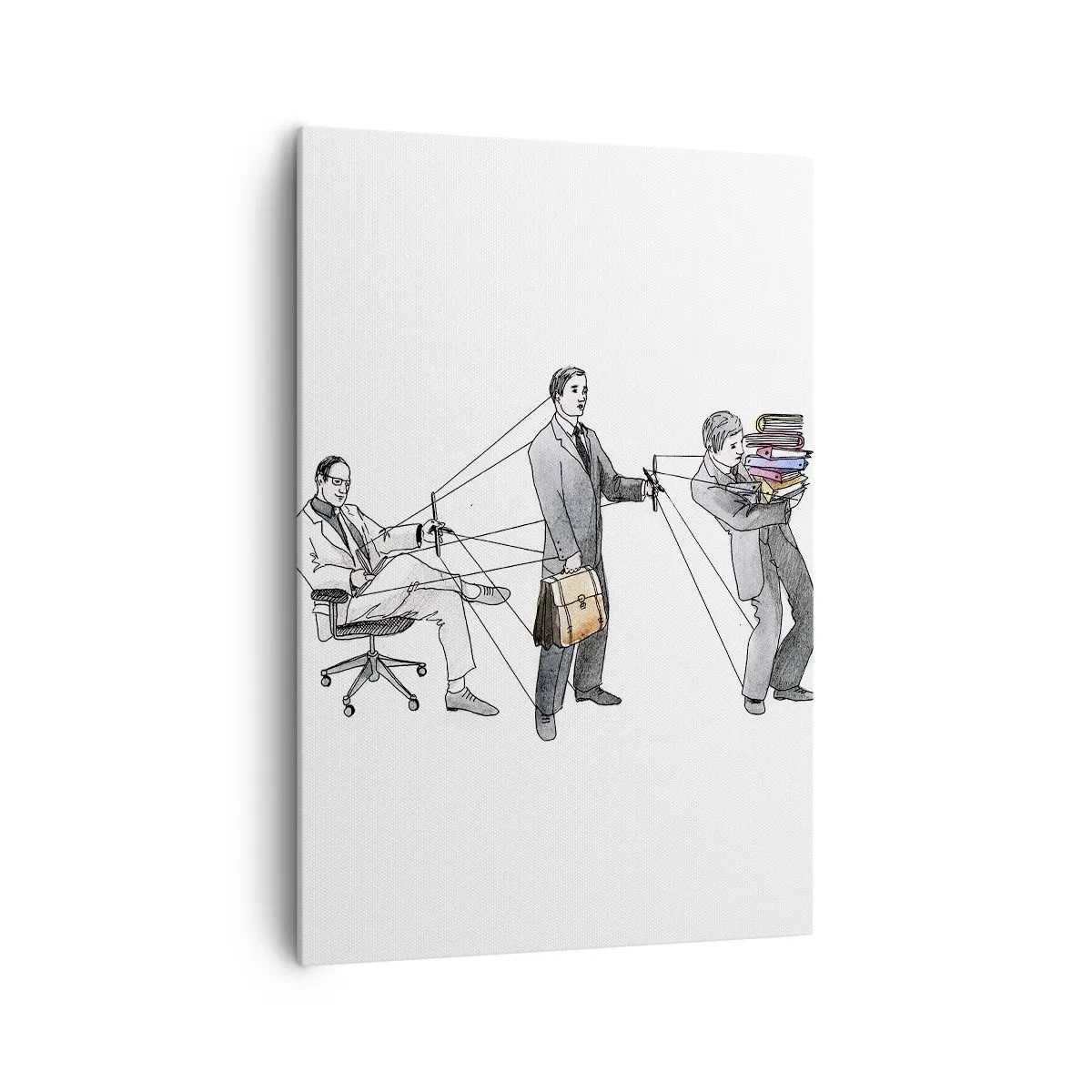 Quadro em tela - Cada um tem o seu mestre - 70x100 cm