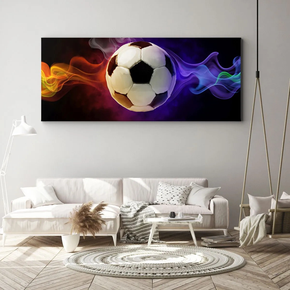 Quadro em tela - O poder mágico do jogo - 120x50 cm