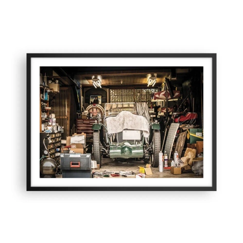 Pôster com moldura preta - De volta ao passado - 70x50 cm