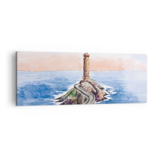 Quadro em tela - De frente para o mar - 140x50 cm