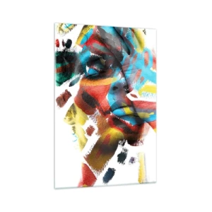 Quadro em vidro - Personalidade colorida - 70x100 cm