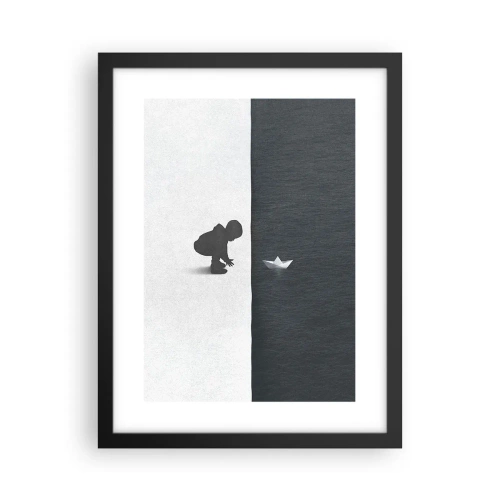 Pôster com moldura preta - Grande expedição - 30x40 cm