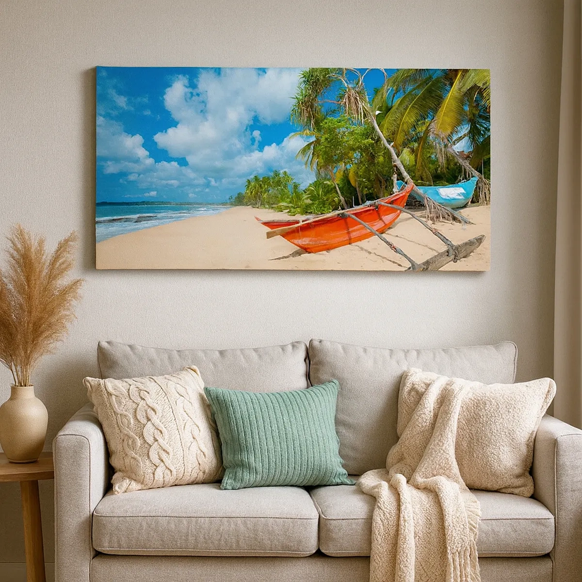 Quadro em tela - O encanto dos trópicos - 30x30 cm