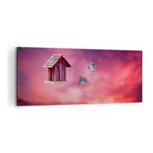 Quadro em tela - Convite para jantar - 100x40 cm