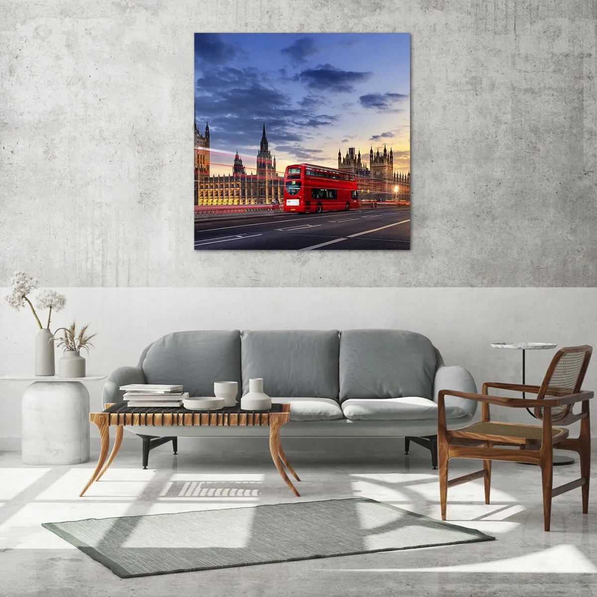 Quadro em vidro - Marcas distintivas - 30x30 cm