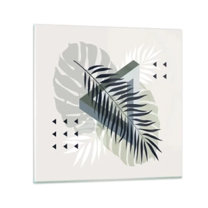 Quadro em vidro - Natureza e geometria – duas ordens? - 40x40 cm