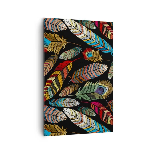 Quadro em tela - O carnaval dos pássaros - 80x120 cm