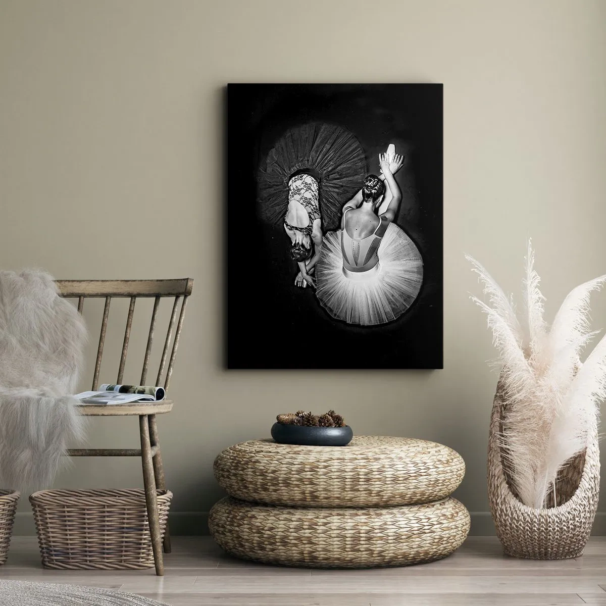 Quadro em tela - Jin e yang – o equilíbrio perfeito - 50x70 cm