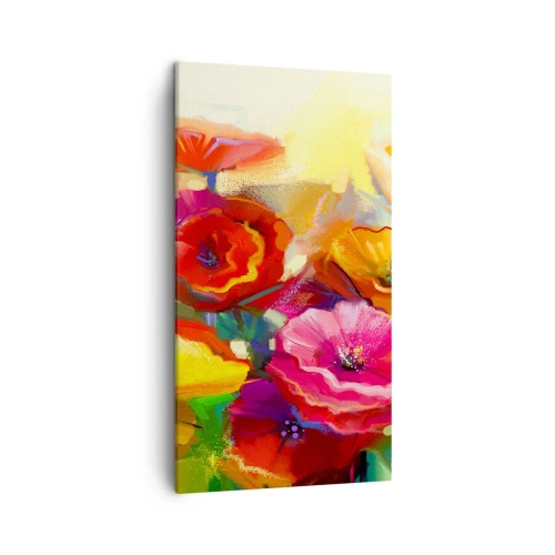 Quadro em tela - Não só vermelho - 45x80 cm
