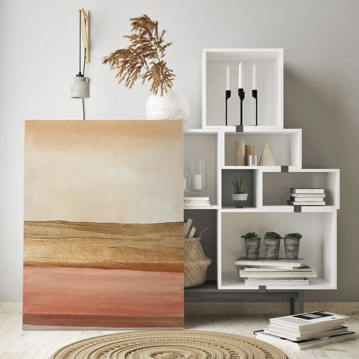 Quadro em vidro - Composição vertical - 50x70 cm