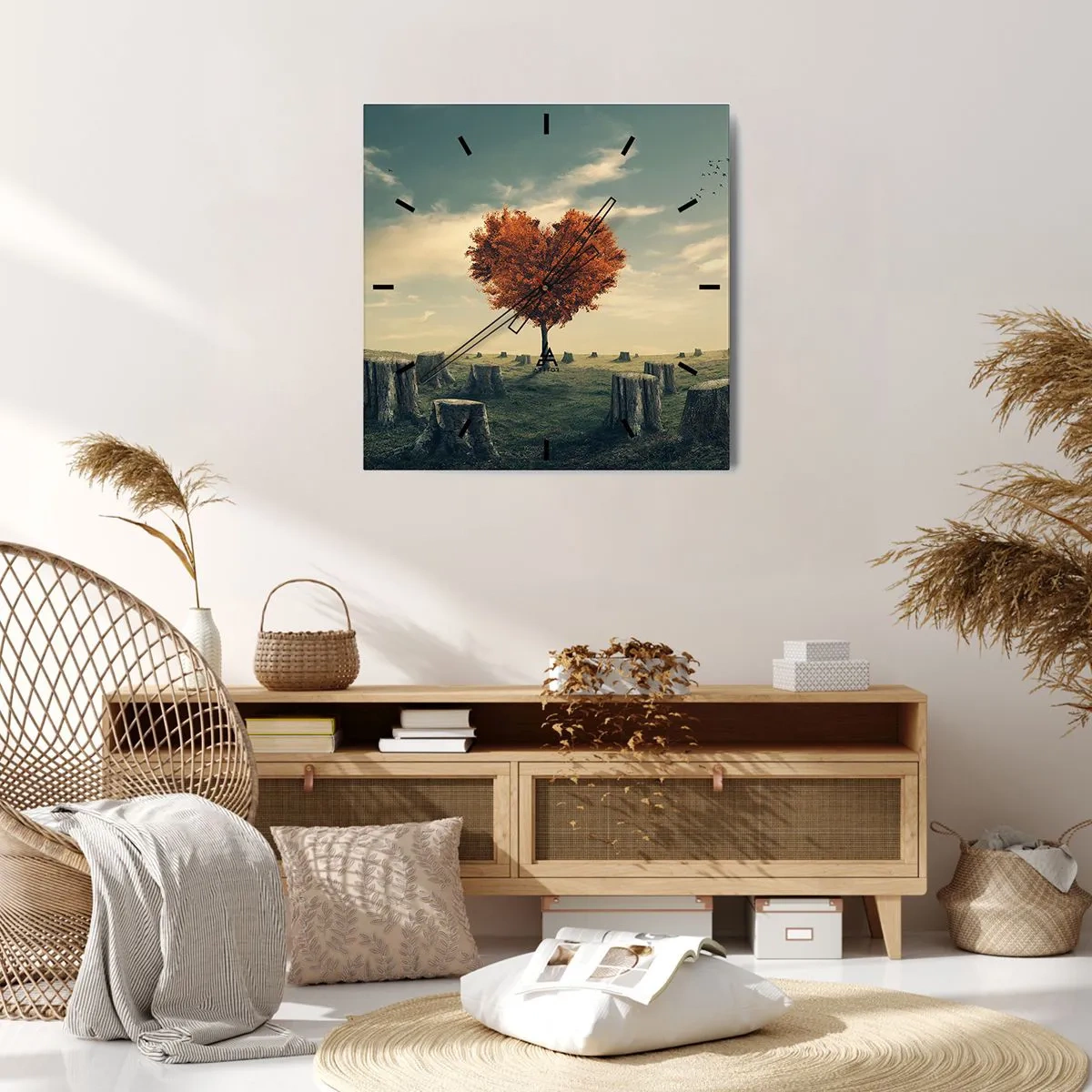 Relógio de parede - Relógio em vidro - Ainda há esperança - 30x30 cm