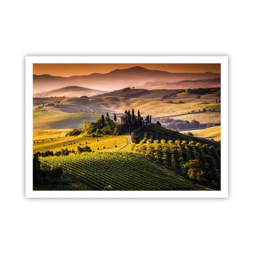 Pôster - Arcádia - Paisagem toscana - 100x70 cm