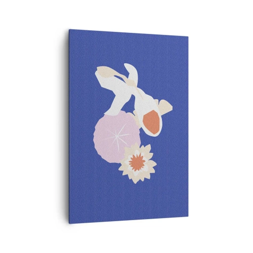 Quadro em tela - Composição de flores e botões - 70x100 cm