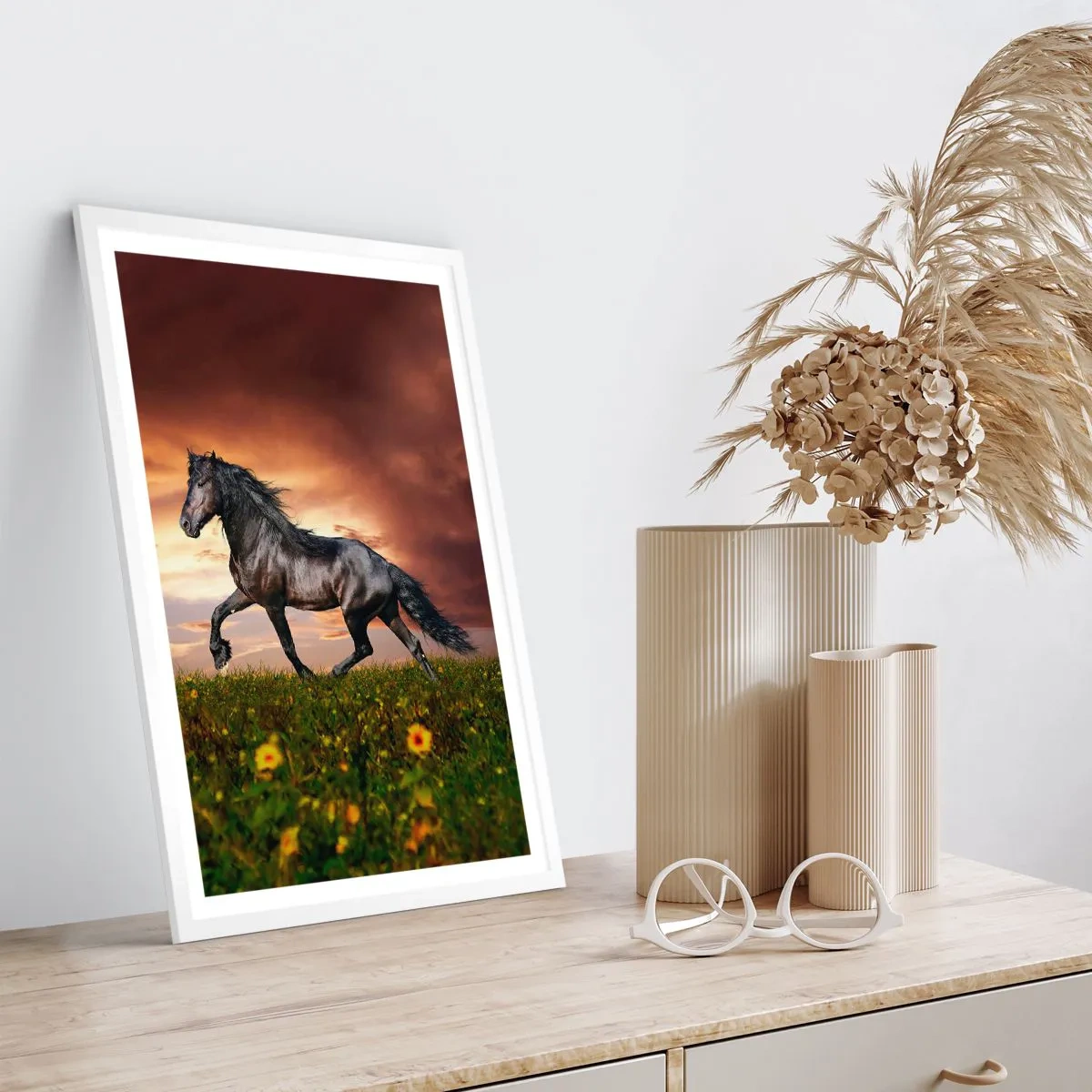 Pôster em moldura branca - O Príncipe Negro - 70x100 cm