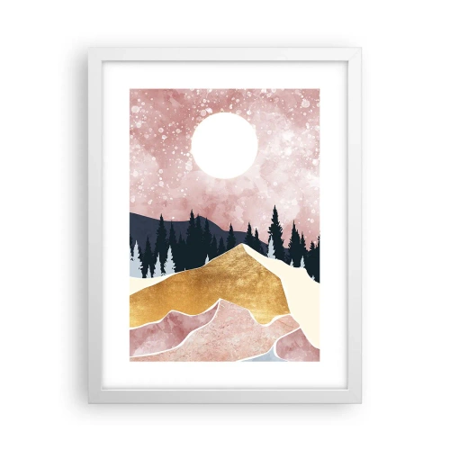 Pôster em moldura branca - Ronda Noturna - 30x40 cm