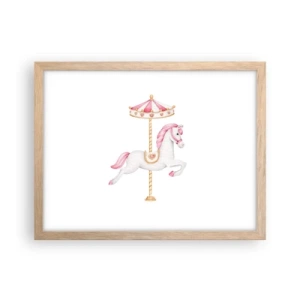 Pôster com moldura de carvalho claro - Caiu no chão - 40x30 cm