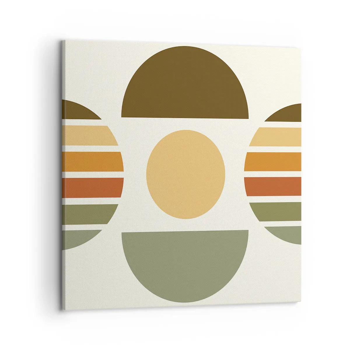 Quadro em tela - Em tons terrosos - 50x50 cm