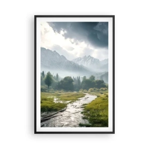 Pôster com moldura preta - Ida e volta - 61x91 cm