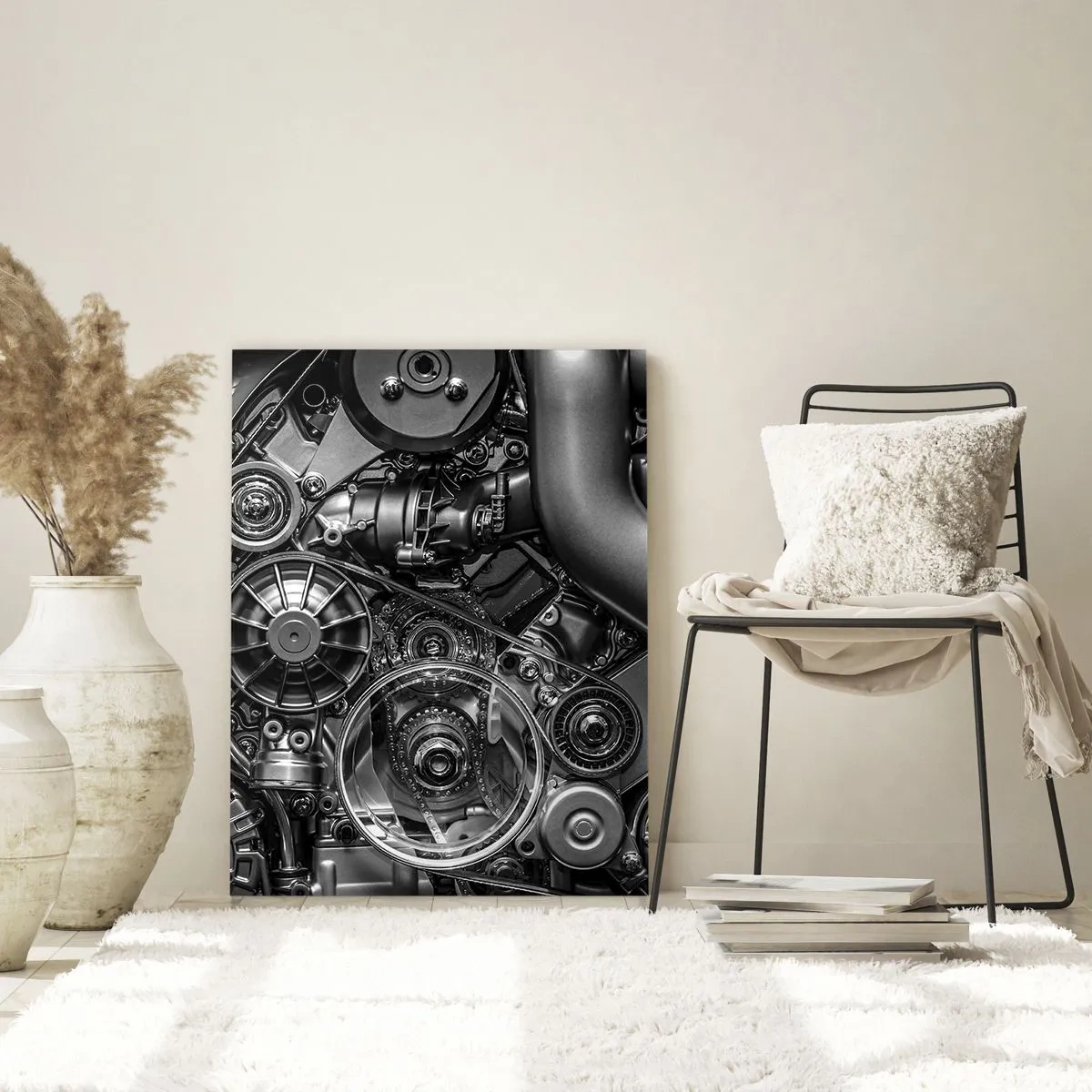 Quadro em vidro - A poesia da mecánica - 50x70 cm