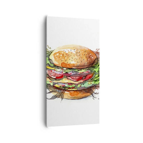 Quadro em tela - Tentação quente - 65x120 cm