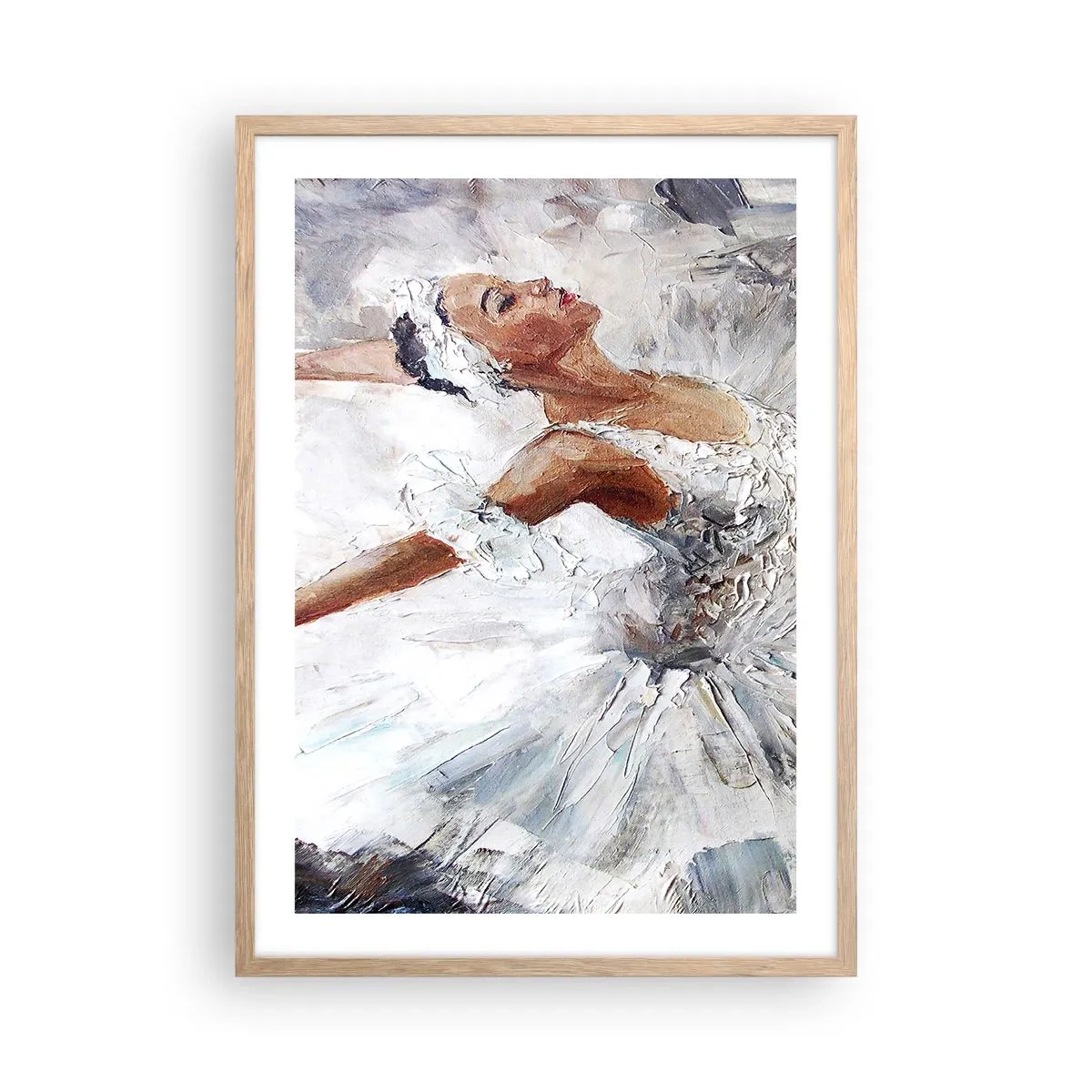 Pôster com moldura de carvalho claro - Delicado e leve como tule - 50x70 cm