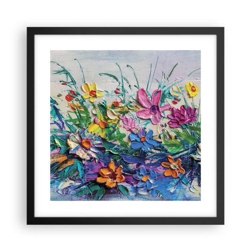 Pôster com moldura preta - Não é de todo natureza morta - 40x40 cm