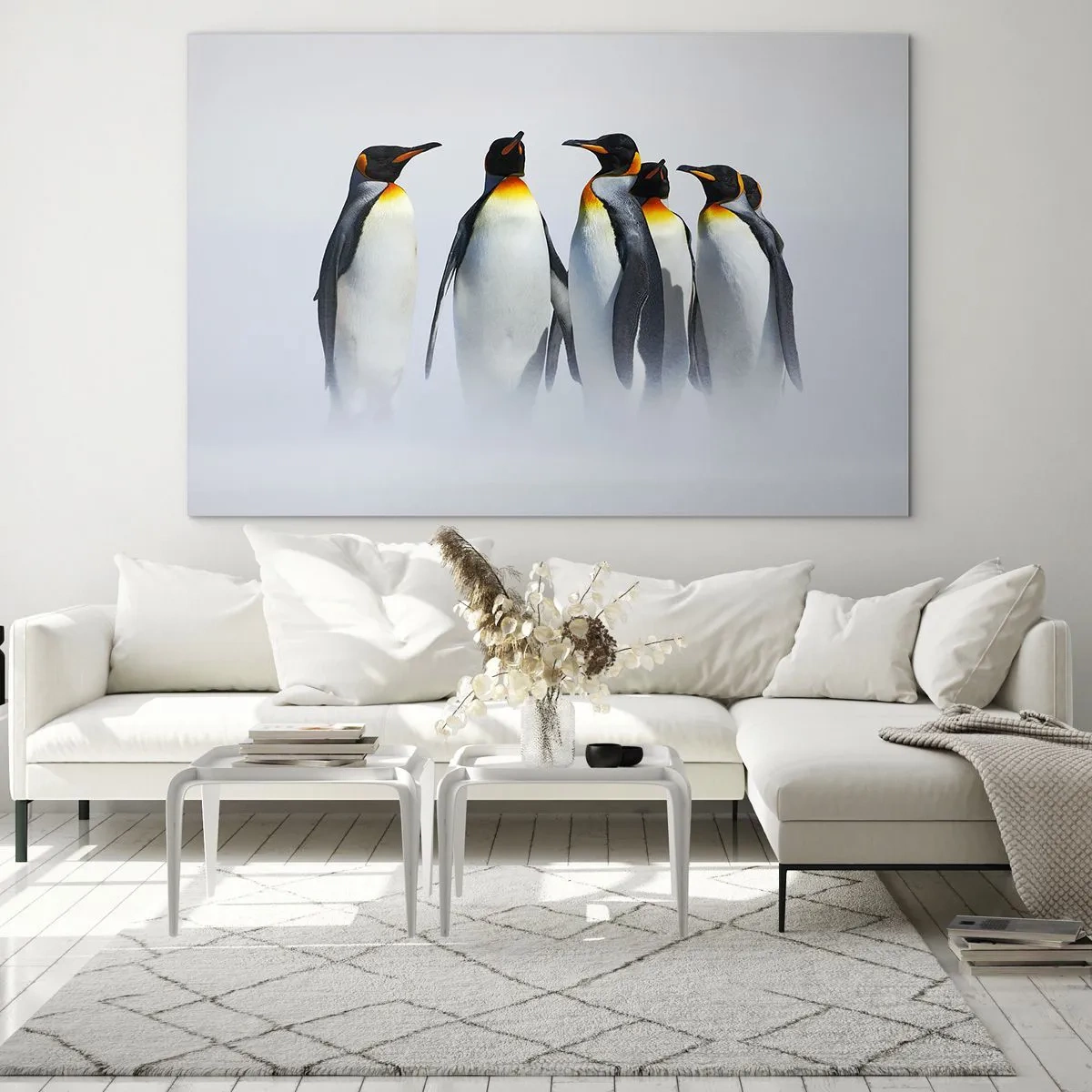 Quadro em vidro - Reunião em traje de gala - 120x80 cm