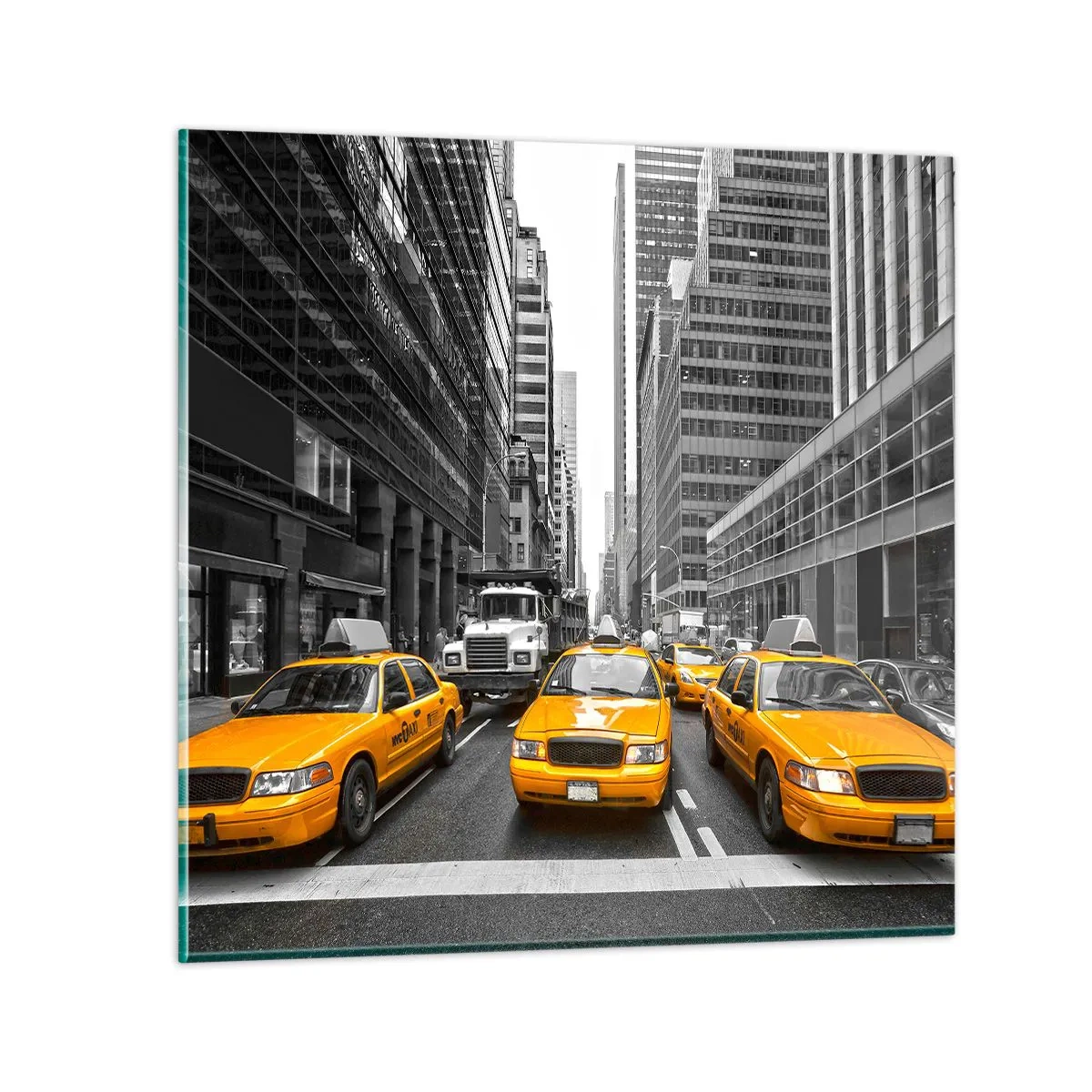 Quadro em vidro - Somos a cor da cidade - 70x70 cm