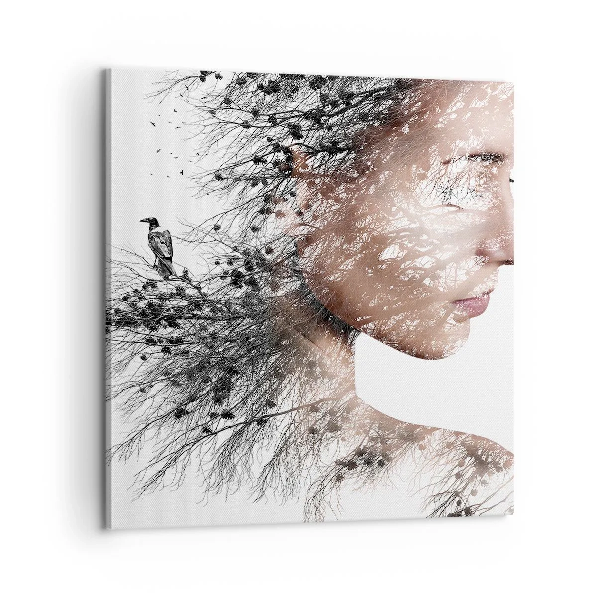 Quadro em tela - Espírito da floresta - 60x60 cm