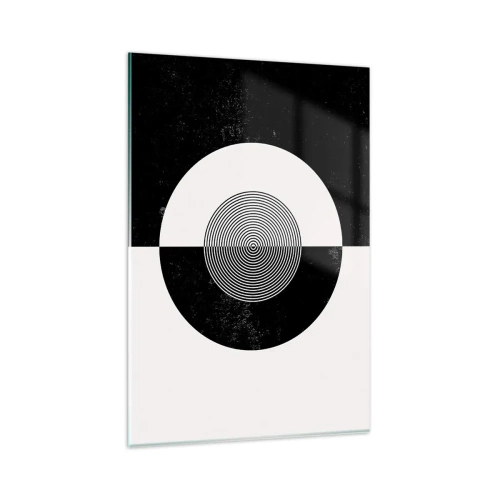Quadro em vidro - Harmonia a preto e branco - 80x120 cm