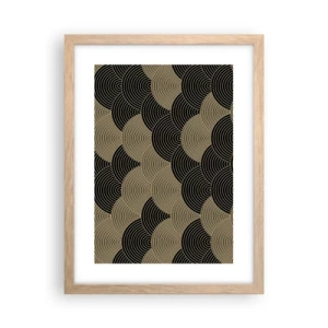 Pôster com moldura de carvalho claro - Unidade na multiplicidade - 30x40 cm