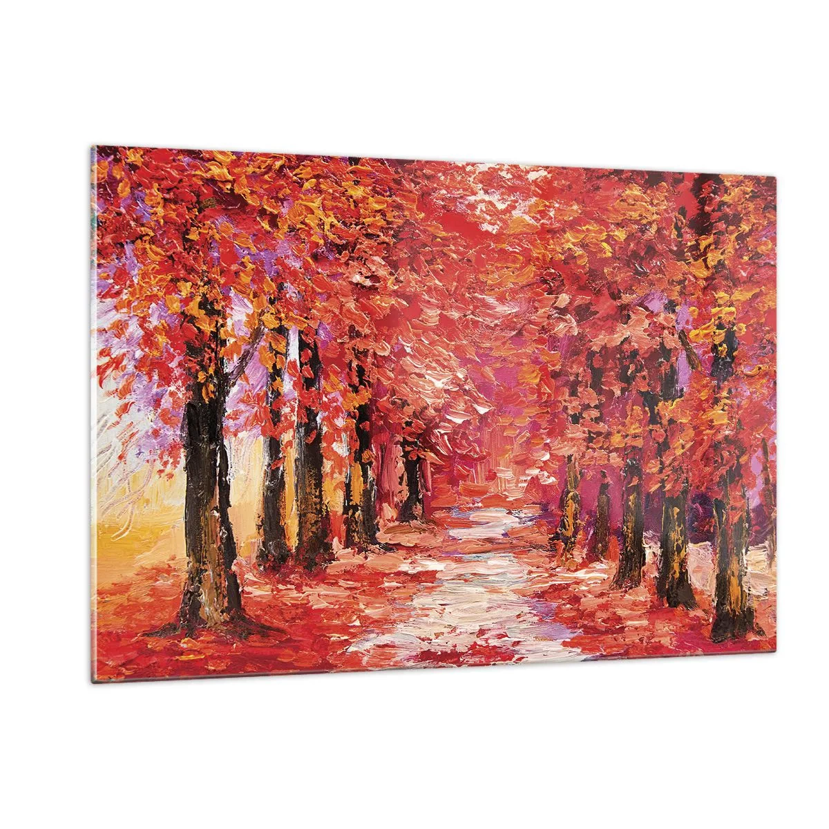 Quadro em vidro - Impressão de outono - 120x80 cm