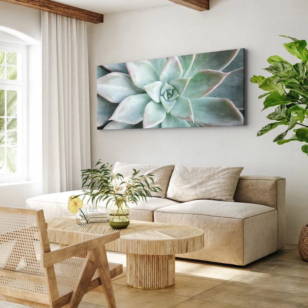 Quadro em tela - O coração do deserto - 100x40 cm