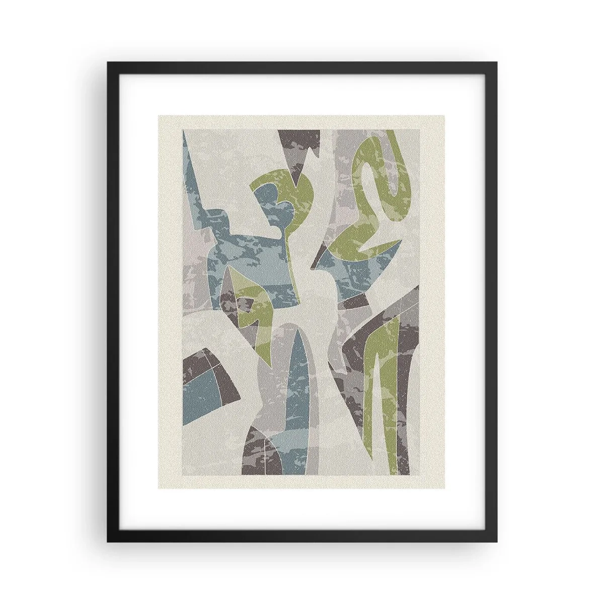 Pôster com moldura preta - Composição atrás do vidro - 40x50 cm