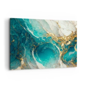 Quadro em tela - Composição com veios d'ouro - 120x80 cm