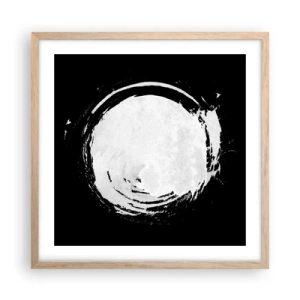 Pôster com moldura de carvalho claro - Boa saída - 50x50 cm