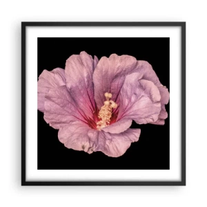 Pôster com moldura preta - Direto para o coração - 50x50 cm