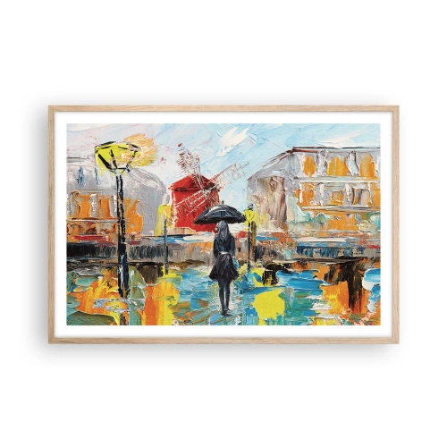 Pôster com moldura de carvalho claro - Lendas parisienses - 91x61 cm