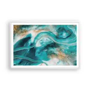 Pôster em moldura branca - Rio do Ouro - 91x61 cm