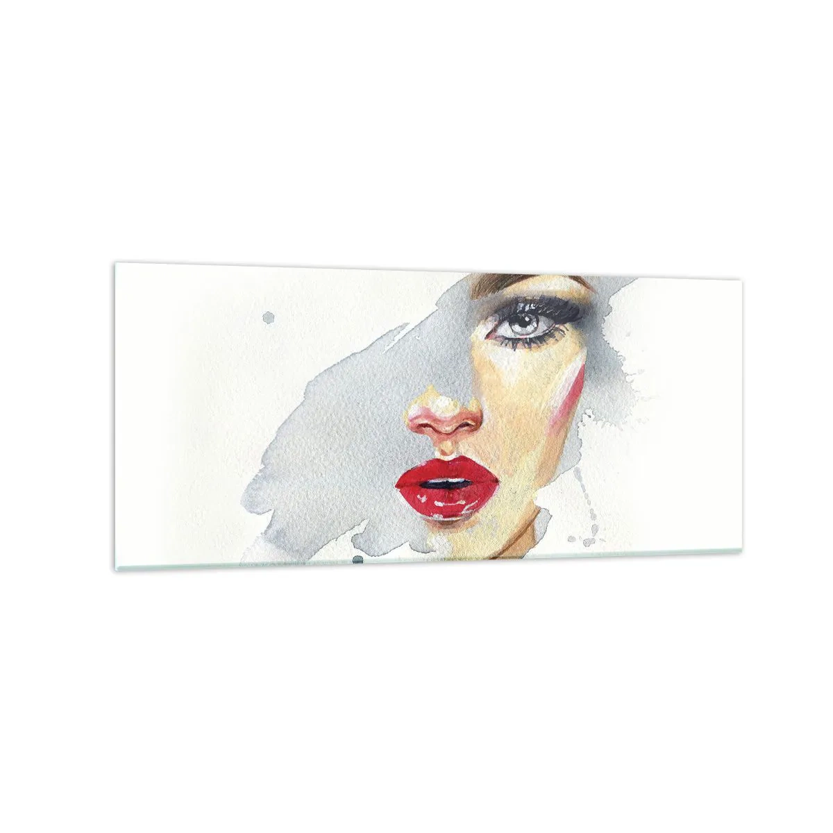 Quadro em vidro - Reflexão numa gota de água - 120x50 cm