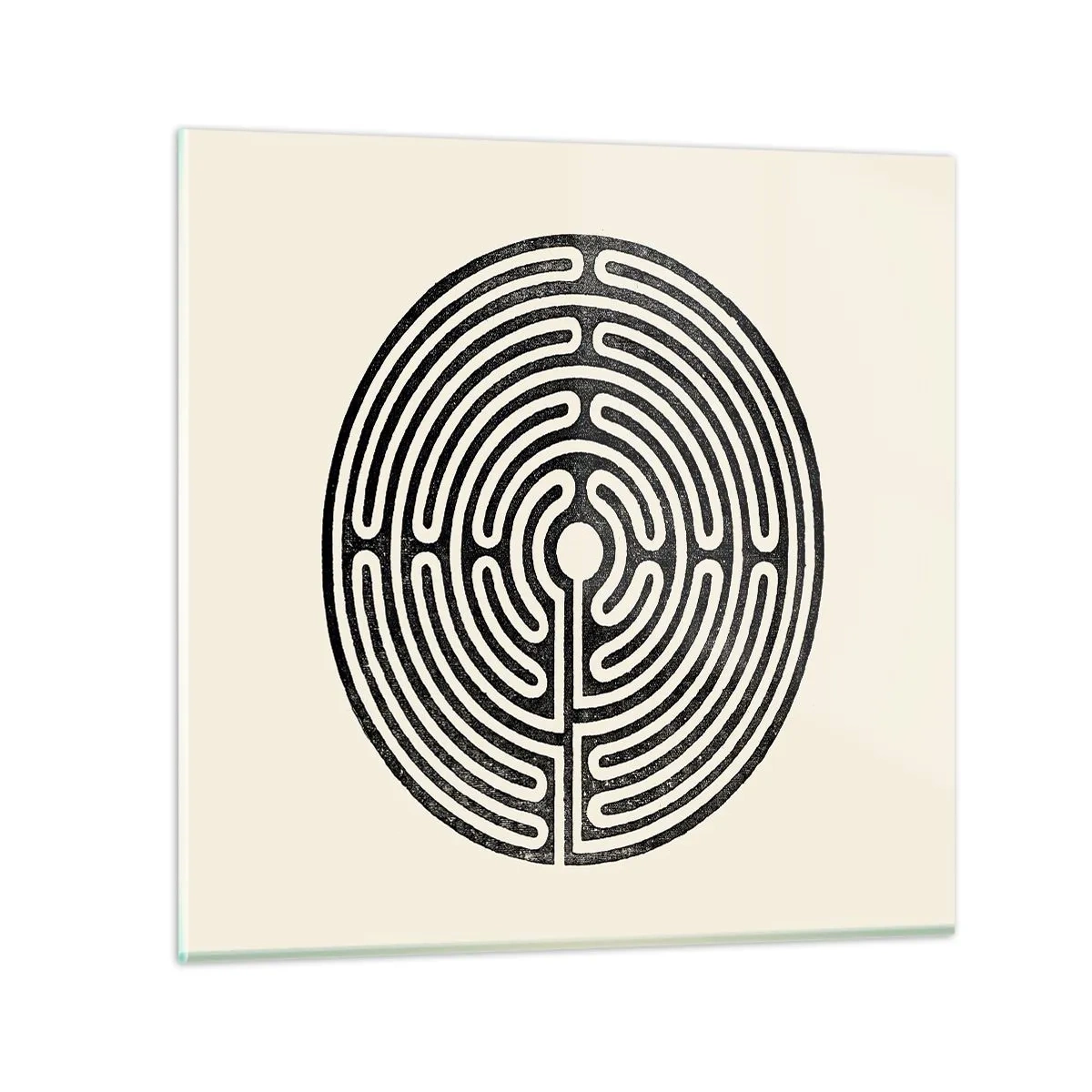 Quadro em vidro - Ordem misteriosa - 40x40 cm