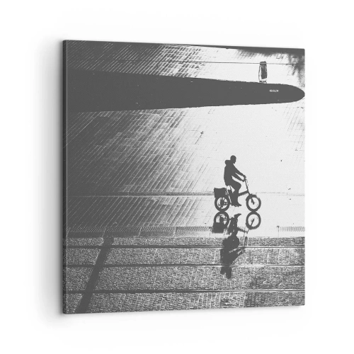 Quadro em tela - Em frente, pela cidade - 60x60 cm