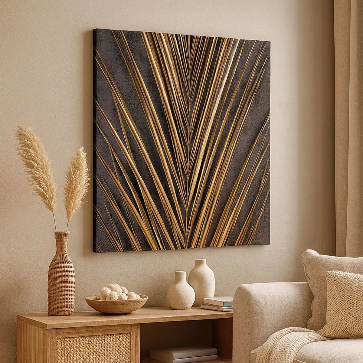 Quadro em tela - Ouro dos trópicos - 30x30 cm