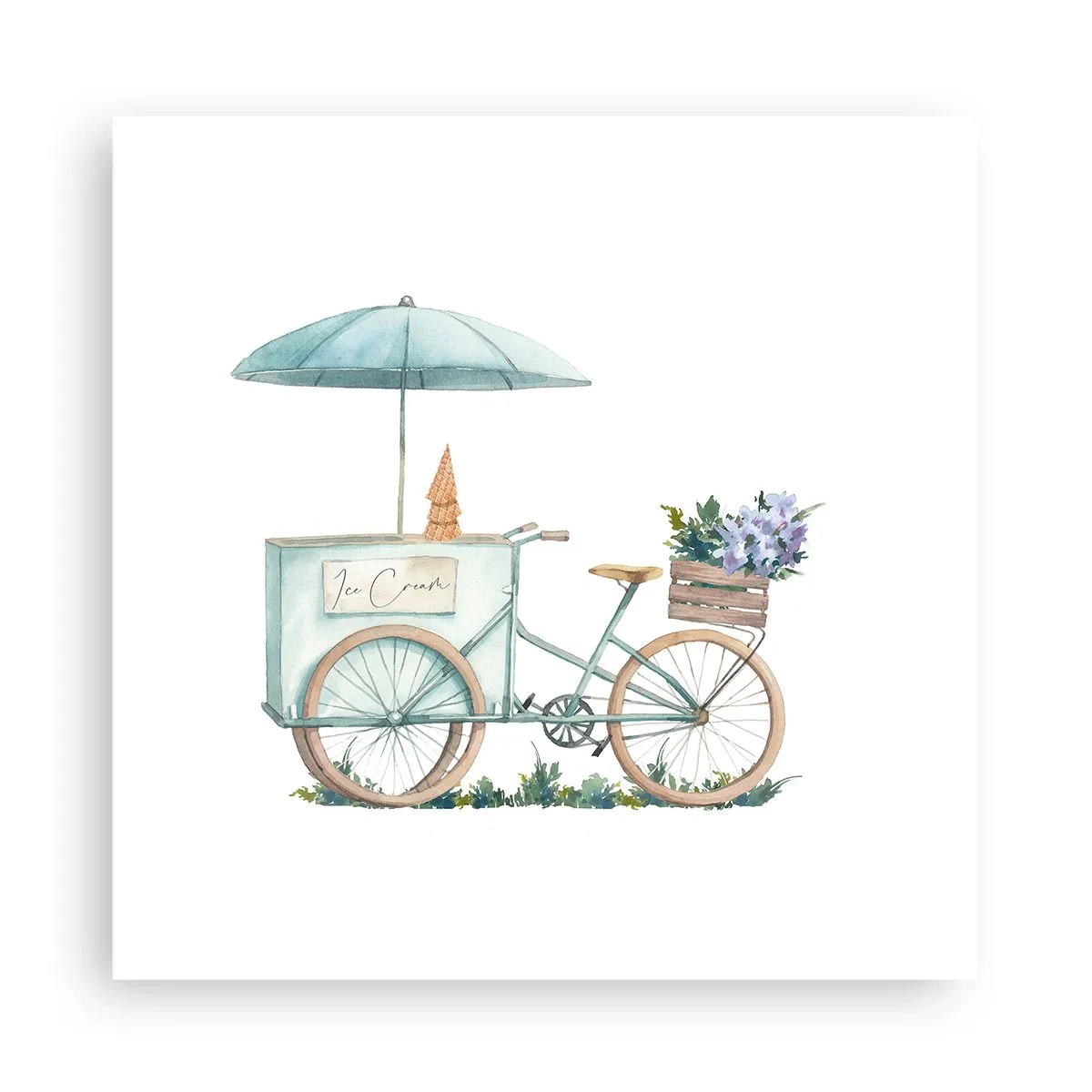 Pôster - Doce lembrança do verão - 30x30 cm