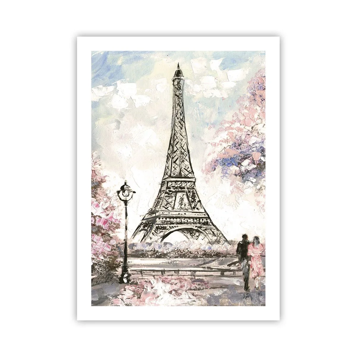 Pôster - Caminhada de abril por Paris - 50x70 cm