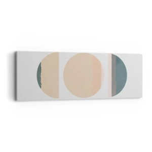 Quadro em tela - Círculo entre círculos - 90x30 cm