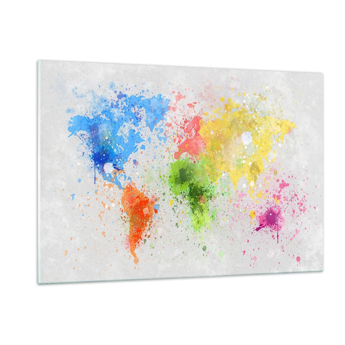 Quadro em vidro - Todas as cores do mundo - 120x80 cm