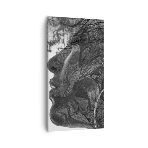 Quadro em tela - Entrelaçados em sonhos - 55x100 cm